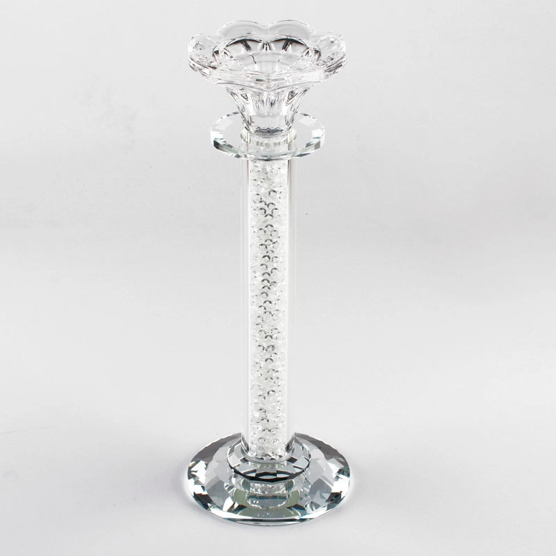 glass pillar candle holder