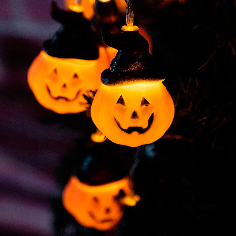 halloween pumpkin string lights