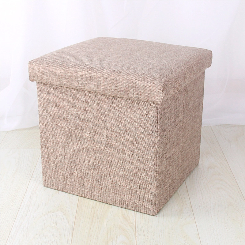 linum cloth foldable storage box stool