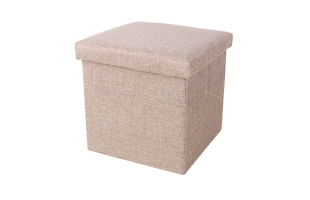 3504243 Linum Cloth Foldable Storage Box Stool