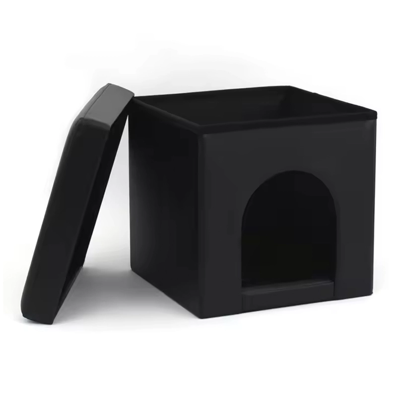 4305192 black pet bed house storage ottoman cheap price wholesale supplier
