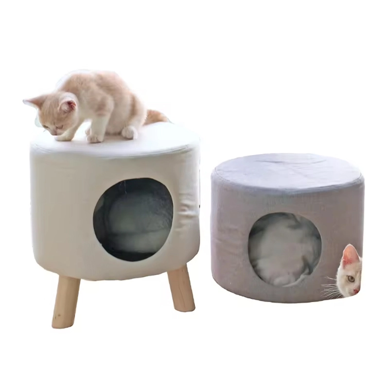 4305207 solid wood pet nest stool cat litter ottoman animal chair cheap price wholesale supplier