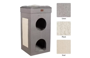 4305295 Functional Foldable Cat Bed House With Scratch Cheap Price Wholesale Supplier