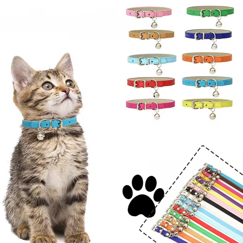4305363 pu leather pet dog cat collar cheap price wholesale supplier