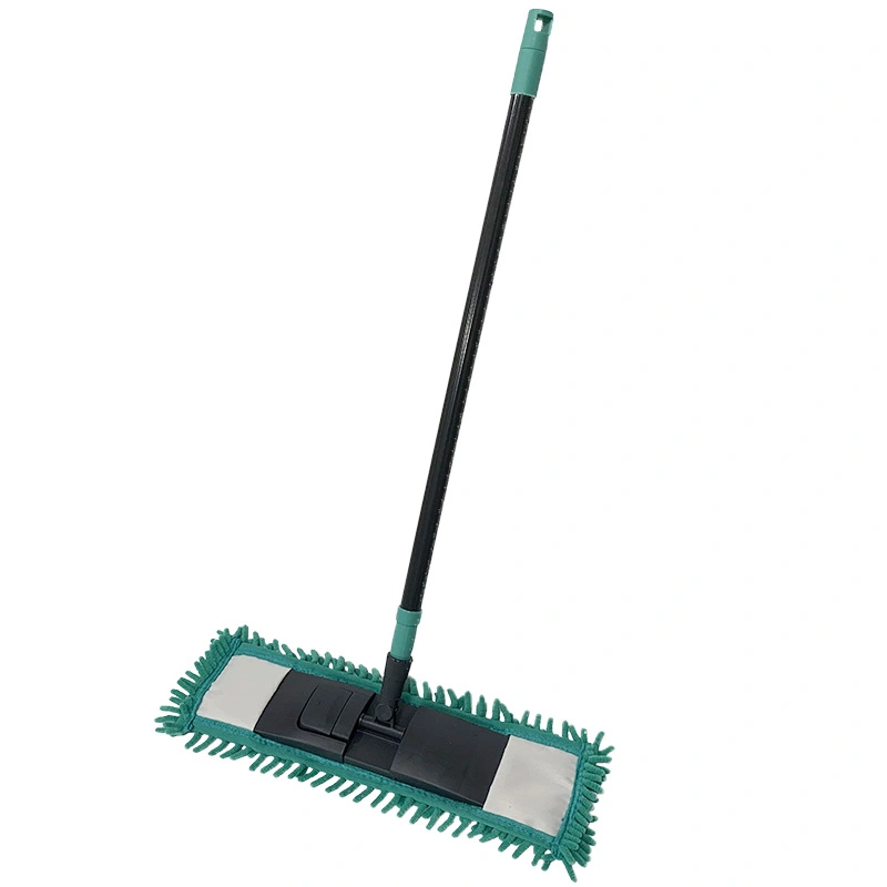 Flat Mop Cleaning Equipment Mop Dust Chenille Home Retractable Dry and Wet Absorbent Mop Custom