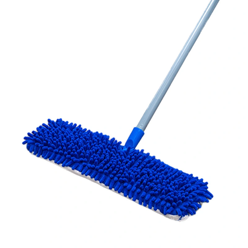 Lazy Household Cleaning Artefact Mopping Floor Washing Bedroom Chenille Double-Sided Flat Dry and Wet Mop Wholesale