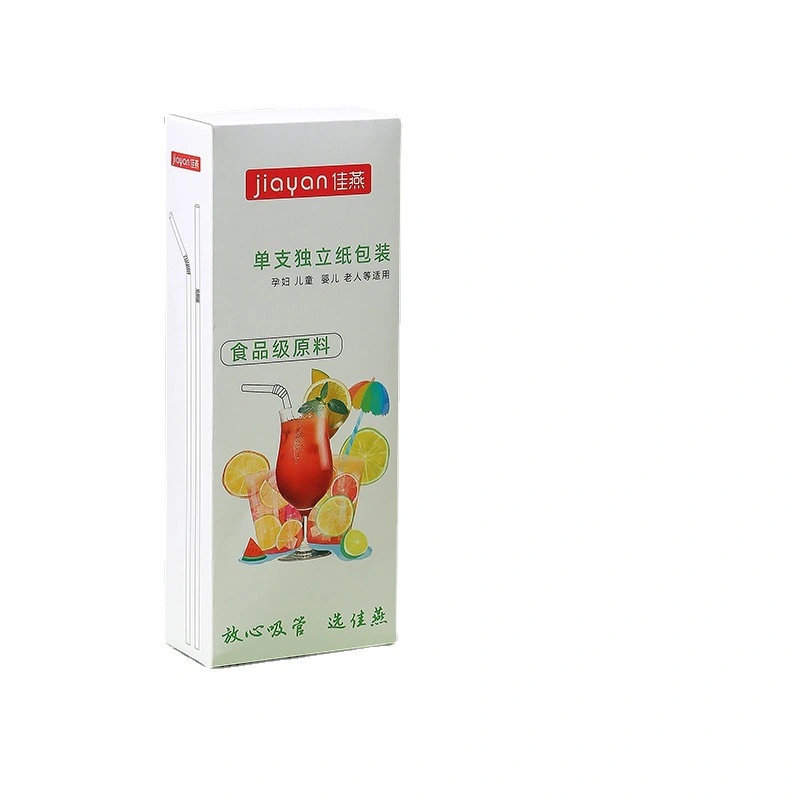 Box 100 Straws Disposable Pregnant Women Children Pp Plastic Flexible Thin Straws Straw Independent Packaging