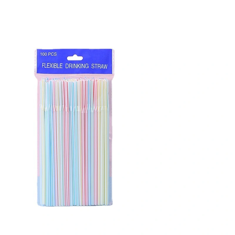 Customized OEM Straws Disposable, Individually Packaged Food Grade Pp Plastic Straws Flexible Maternity Straws