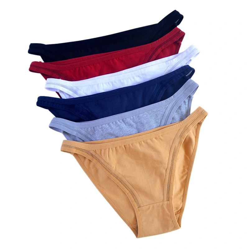 Half a Pack of Hip Sexy Panties for Women Pure Cotton Breathable Wholesale Simple Girls Bikini Slim Belt Women Briefs Low Waist