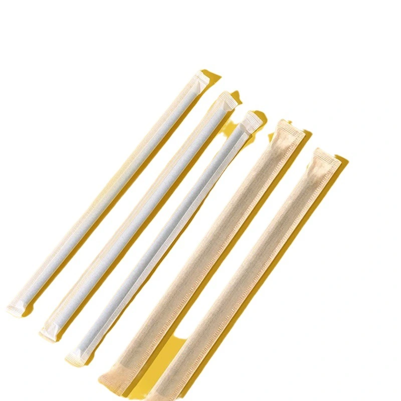 Milk Tea Straws Disposable Food Grade Transparent Plastic Straws Thickness Can Suck Pearls Independent Packaging Wholesale