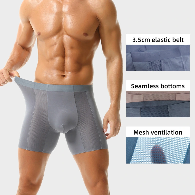 Modal Seamless Men's Underwear Mesh Comfortable Breathable Boxers Men's Shorts Spot Distribution