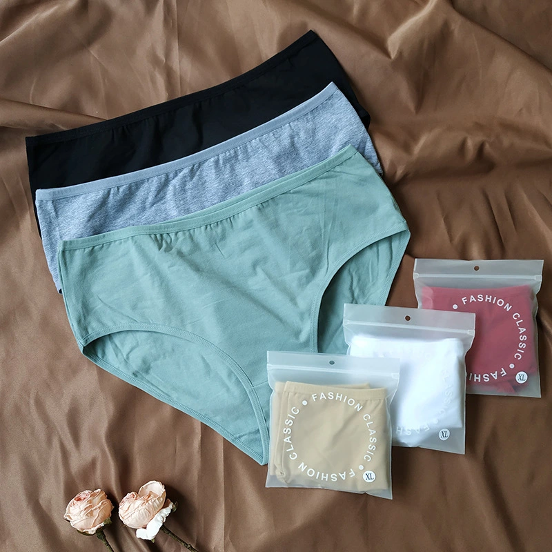 Mom panties Big size medium high waist wholesale plus fat plus ladies briefs cotton underpants