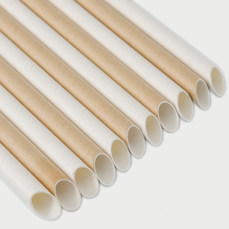 Paper Straw Disposable Degradable Thickened Milk Tea Straw High Temperature Resistant Independent Packaging Pearl Coffee Straw