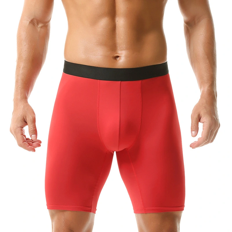 Plus Long Dry Sports Briefs Seamless Milk Silk Shorts Custom Plus Fat Size Men's Briefs