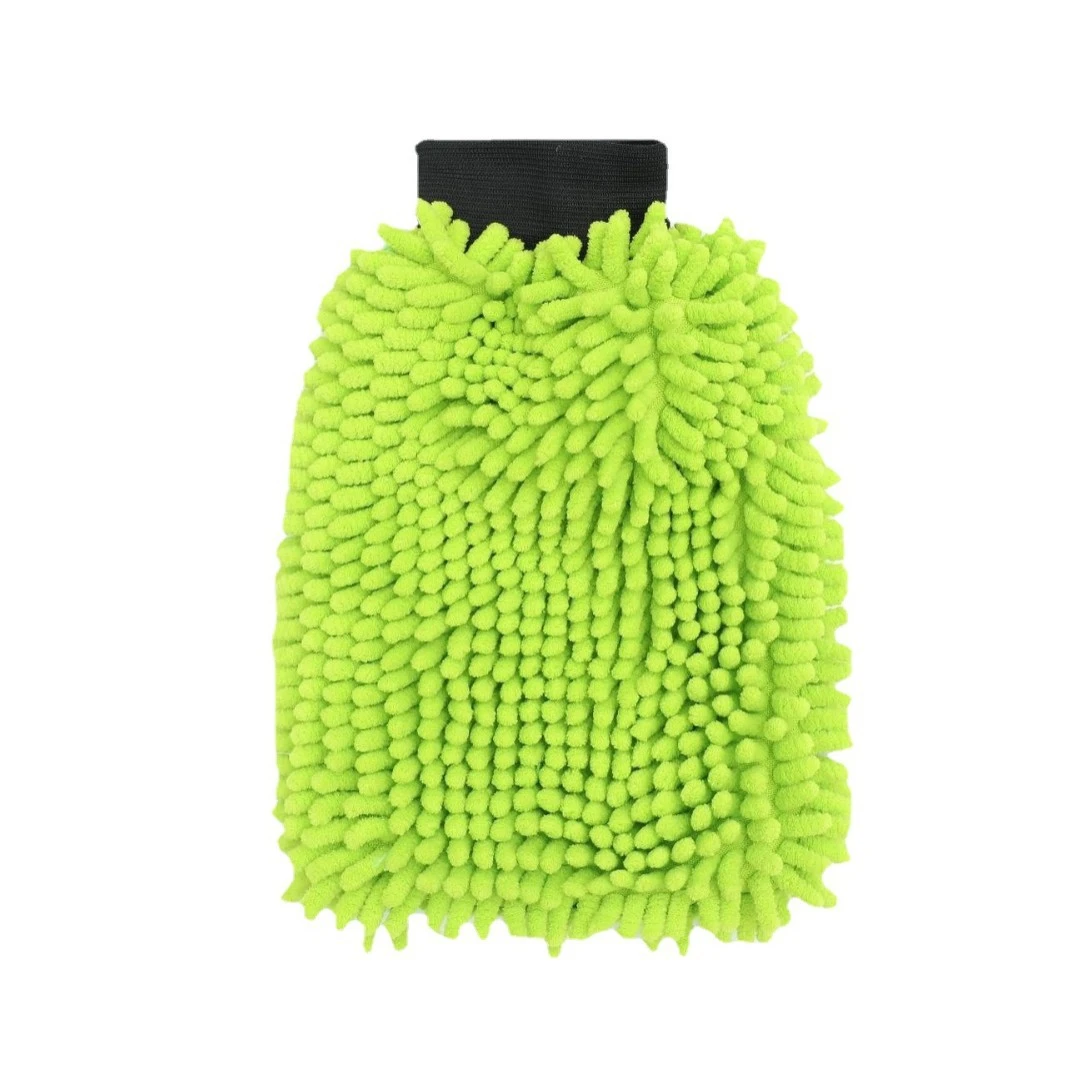 Processing Custom Car Cleaning Car Wash Cleaning Car Coral Velvet Car Beauty Home Large Single-Sided Chenille Gloves