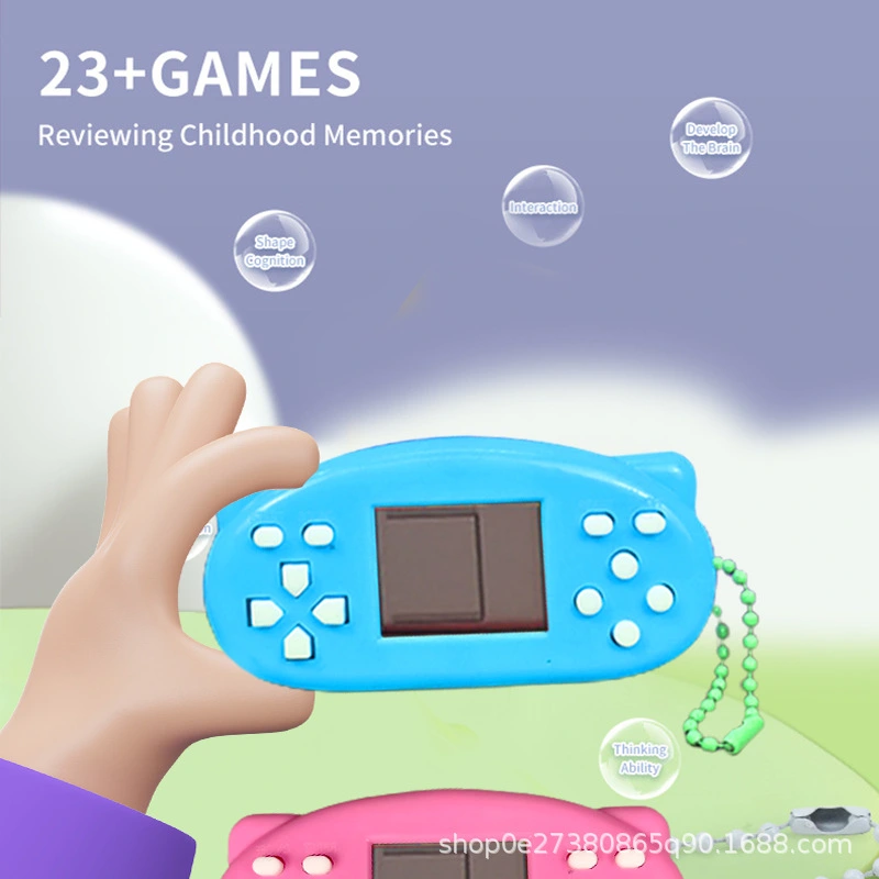 Classic Childhood Tetris Handheld Games Console Children's Educational Toys Nostalgic Handheld Video Game Consoles