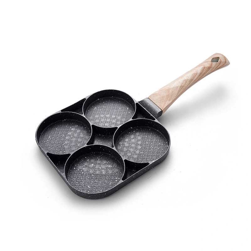 Fried Egg Pan Four Holes Deep Breakfast Small Frying Pan Pan Medical Stone Kitchen Non-stick Egg Pan