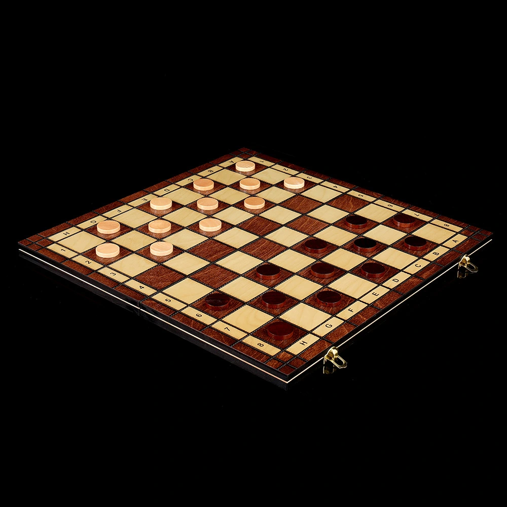 High-Grade Three-in-One Wooden Xinliye Chess Backgammon Checkers Sports and Leisure Essential