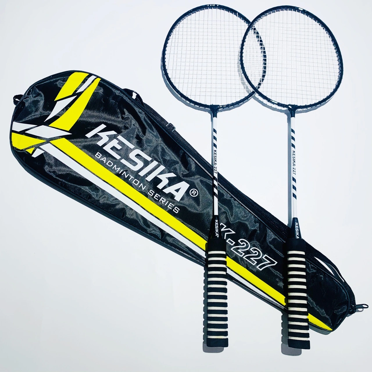 Kska K227 Adult Amateur Junior Offensive Straight Racket Badminton Brand Durable Badminton Racket Can Be Substituted