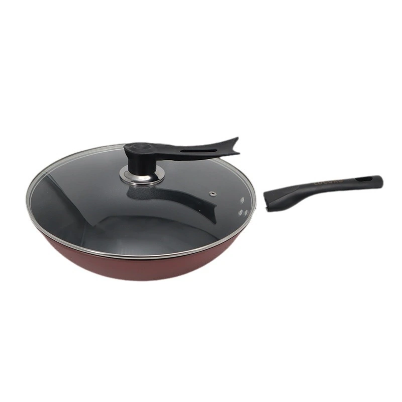 Non-stick Wok Korean Household Kitchen Utensils Less Oil Smoke Without Coating Health Health Wok Annual Gift Wok Wholesale