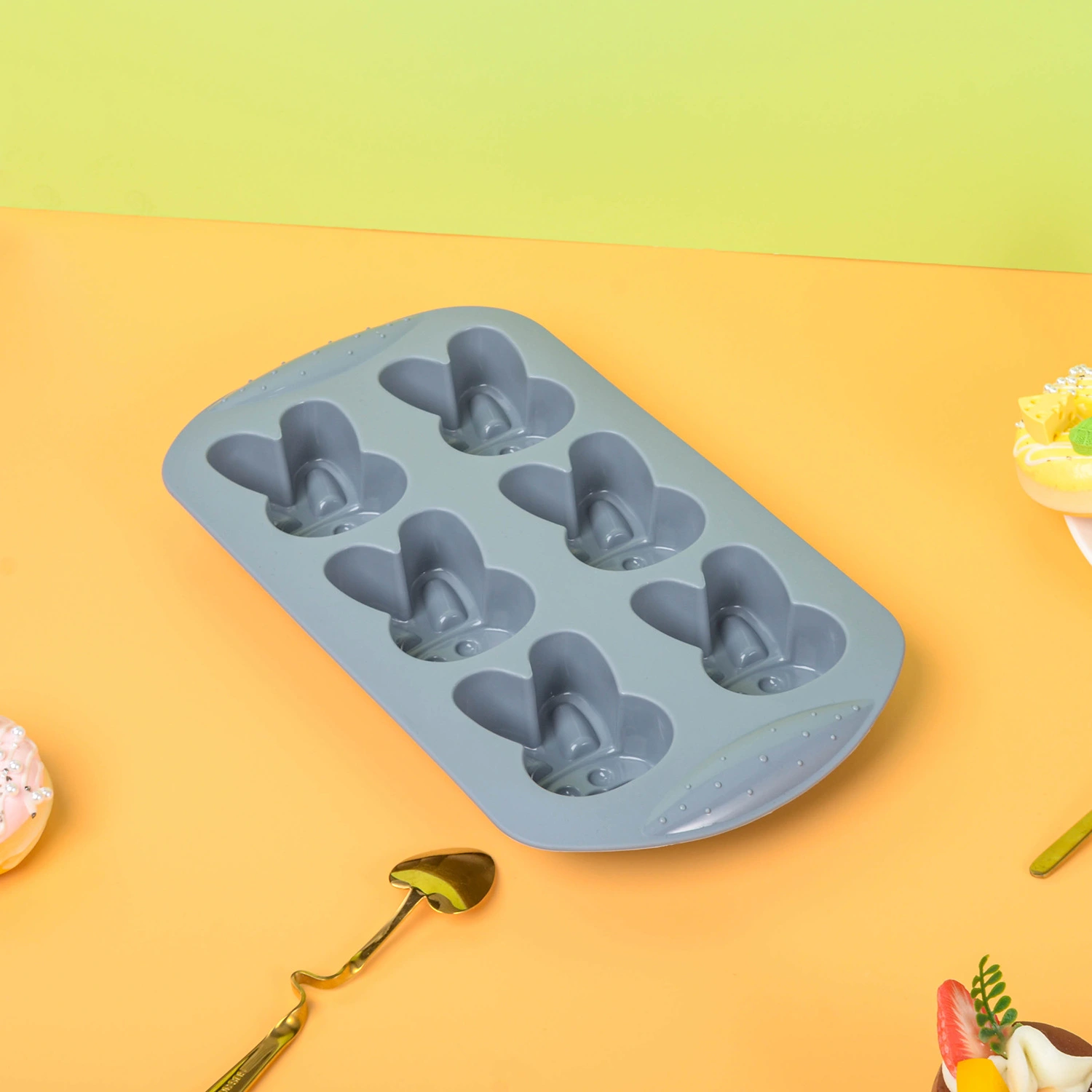 Rabbit Cake Baking Pan Silicone Baking Mold Creative Pudding Jelly Household Handmade Soap Mold