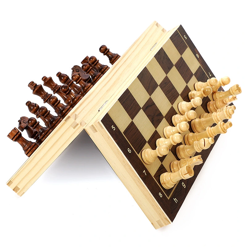 Specially for Wooden Magnetic Chess Folding Table Game Chess Entertainment Competitive Educational Toys