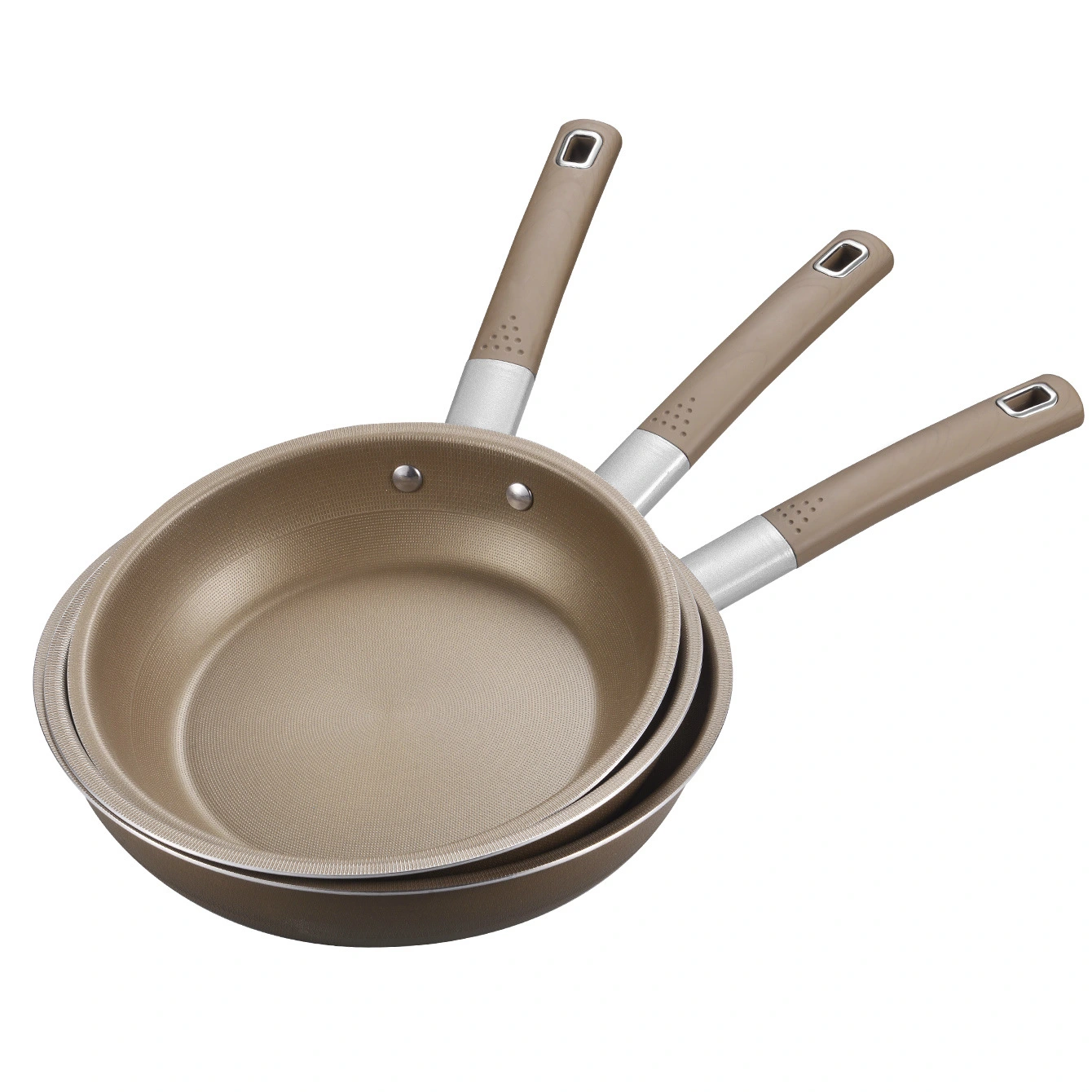 Titanium Alloy Frying Pan, Stainless Steel Flat-Bottomed Pan, Wok, Non-coated Non-stick Pan, Steak Pan, Omelette Pan