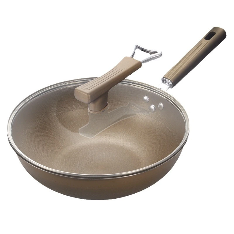 Titanium Wok Wok Non-coated Non-stick Wok Less Smoke Wok Gift Wok Gas Induction Cooker General Use