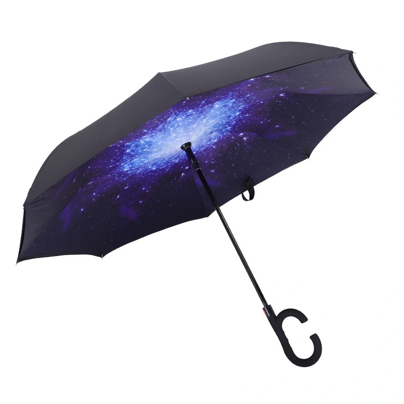 Automatic Double Reverse Umbrella Free Handle Automatic Umbrella Reverse Gift Advertising Umbrella