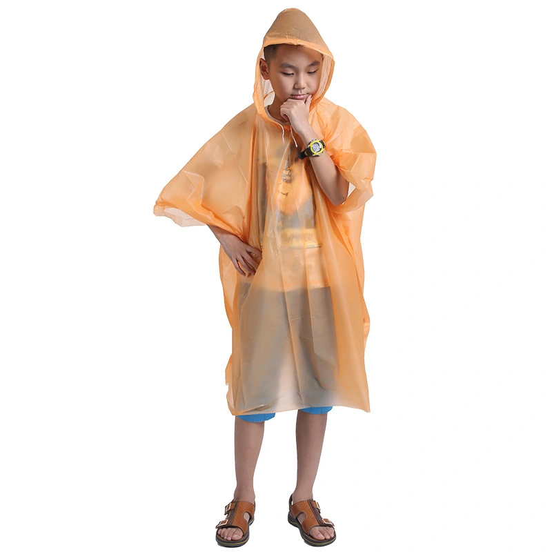 Direct Children's Cape Thickened Disposable Poncho Raincoat PEVA Is Available All Year Round