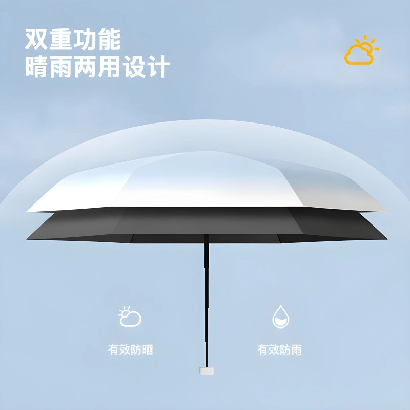 Gradual Flat 60fold Umbrella Vinyl UV Ultra Light Mini 50fold Umbrella Gift Umbrella Advertising Umbrella