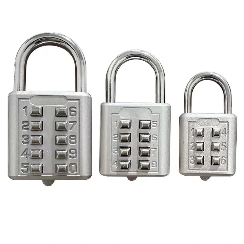 [Key Combination Lock] Metal Alloy Padlock Key Blind Lock Security Door Padlock Elderly Lock Fixed Padlock