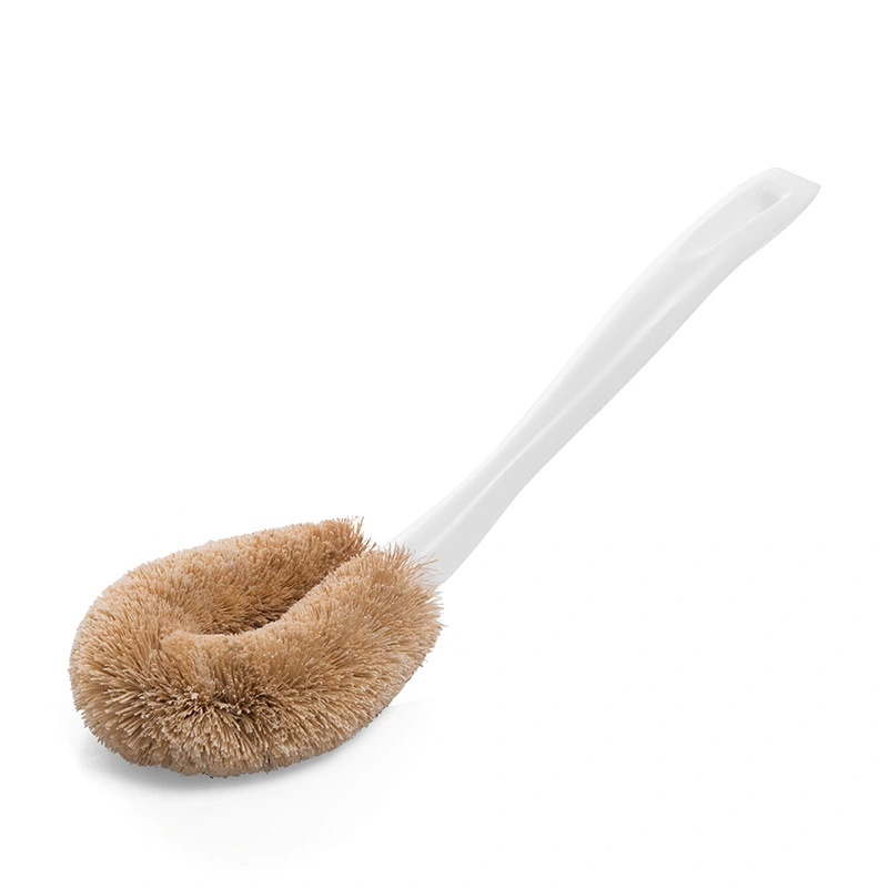 Long Handle Brown Brush Kitchen Cleaning Brush Household Brush Pot Washing Pot Cleaning Brush Dishwashing Brush Daily Wholesale