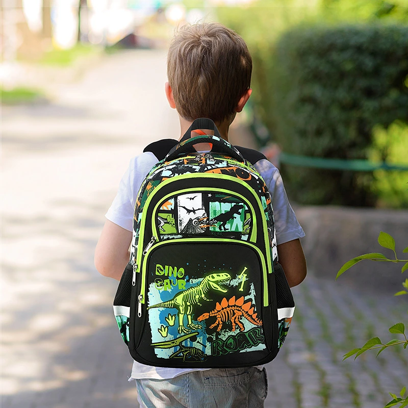 New Boy Schoolbag Primary School Children Three to Six Large Capacity Backpack Dinosaur Ultralight Schoolbag