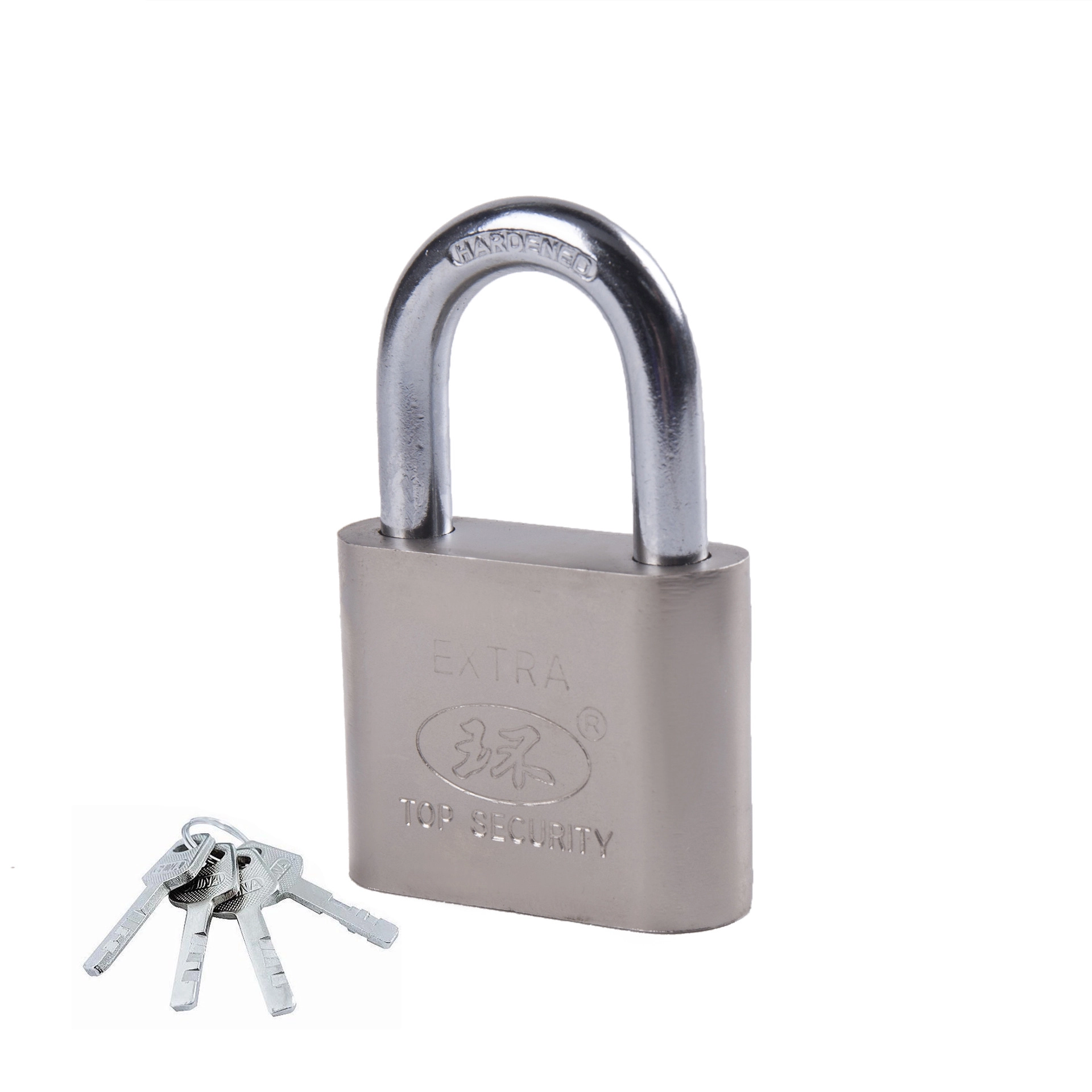 [Ring Brand Lock Industry] Pujiang Padlock Manufacturer Wholesale 50mm Large Rounded Blade Iron Padlock Anti-Theft Security Lock