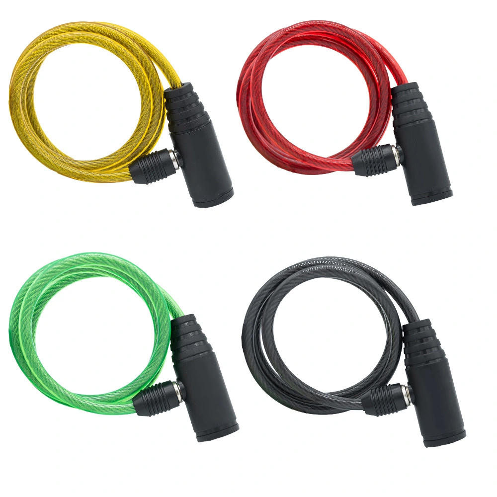 Source Factory Bicycle Lock Small Round Head Steel Cable Lock Bicycle Battery Car Anti-Theft Lock Motorcycle Wire Lock