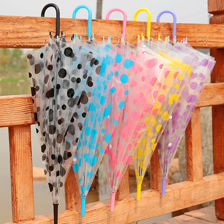 Transparent Umbrella Pvc Umbrella Printing Advertising Gift Umbrella Venue Clear Umbrella Disposable Umbrella Gift Poe Automatic Umbrella