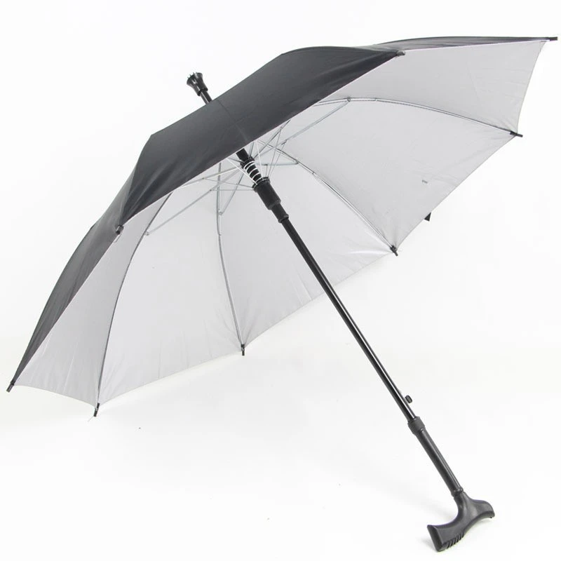 Will Sell Gift Crutch Handle Umbrella Advertisement Crutch Crutch Black Silver Glue Rainbow Silver Glue Umbrella