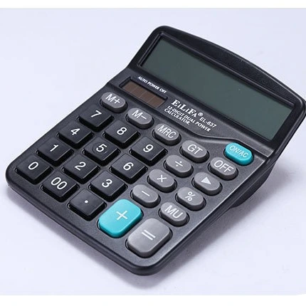 837 Solar Calculator 12-Bit Display Financial Accounting Special Computer Large Screen Dual Power for Office Use