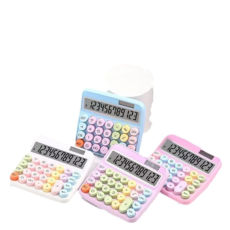 Color Mechanical Keyboard Calculator Dopamine Color High Appearance Level Net Celebrity Office Computer Finance Special Calculator