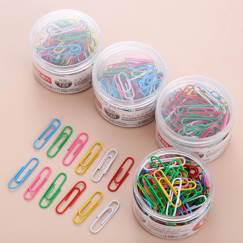 Creative Paper Clip Color Paper Clip Large Swing Pin 28mm Swing Pin Small Pin Nickel-Plated Buckle Pin Wholesale