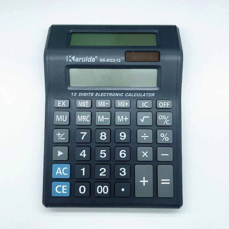 KARUIDA KK-8122-12 Dual-Screen Desktop 12-Digit Financial Office Calculator