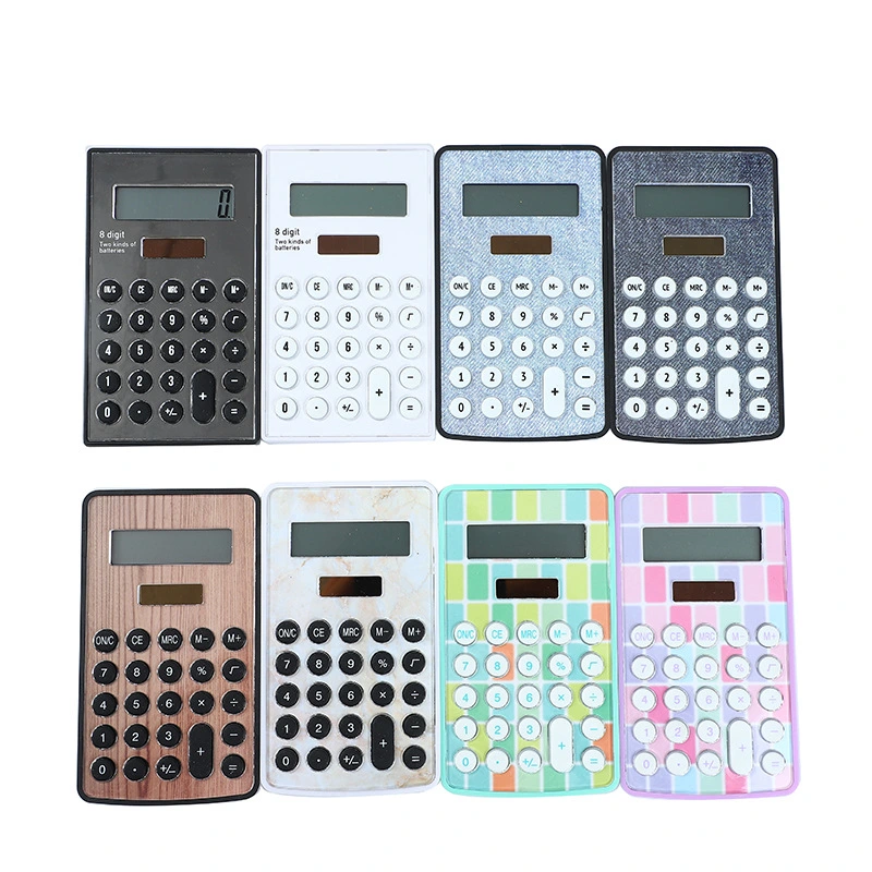 The Gift Can Be Customized Logo 8-Bit Desktop Palm Easy to Carry Acrylic Calculator