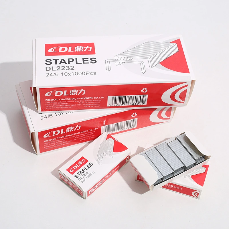 Wholesale Office Stationery Supplies Uniform Staples 12 Gauge Staples 24-6 Universal Staples Bookbinding Staples