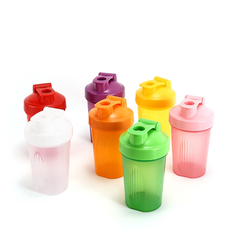 400ml protein powder shake cup milkshake cup with graduated plastic cup portable fitness water cup