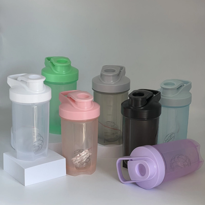 500ml Shaker cup Sports water cup milkshake cup protein powder cup Fitness cup Plastic cup logo cup