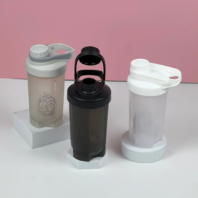 500ml swing cap shaker Plastic protein powder Shake cup Fitness Water cup with graduated swing cap shaker