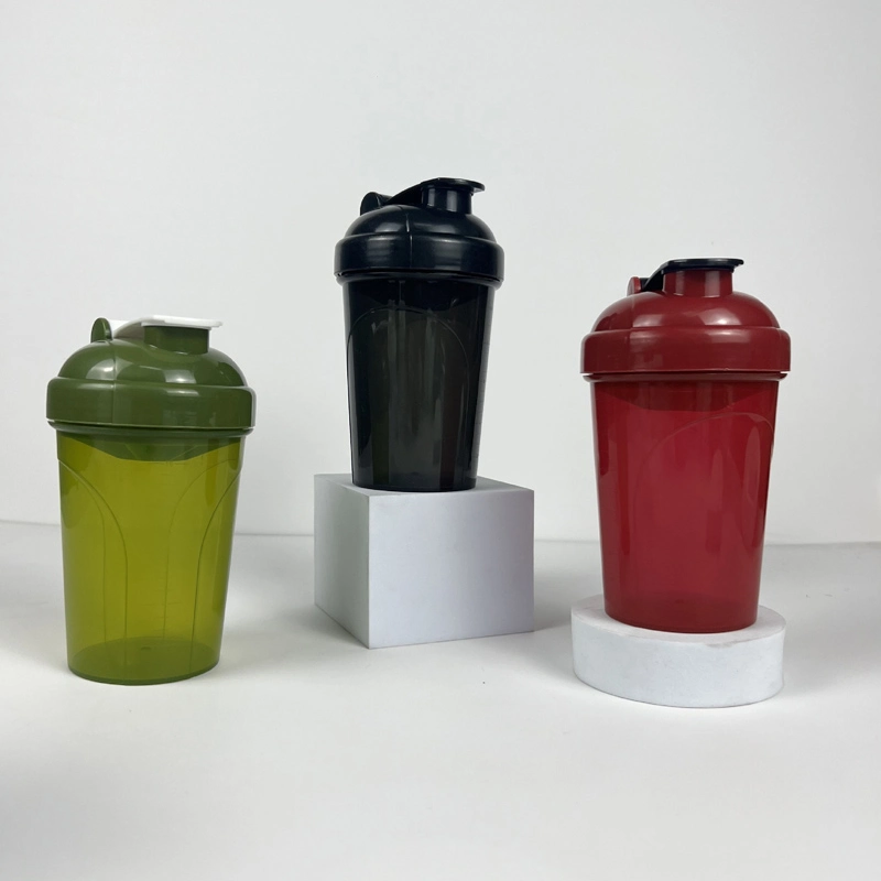 500ML two-sided arch shaker cup with filter plastic cup fitness exercise outdoor cup protein powder