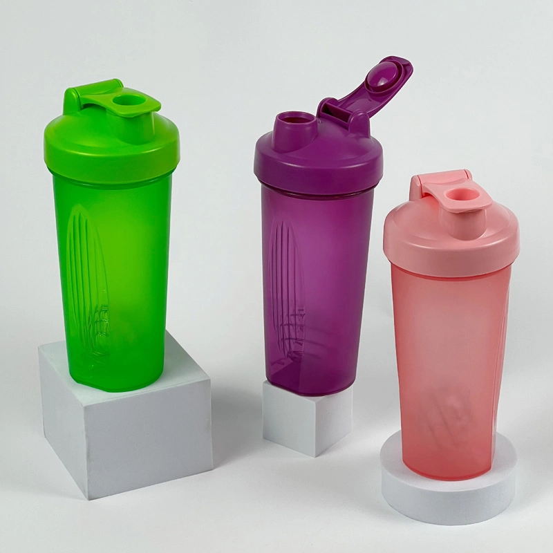 600ml plastic cup Protein powder milkshake cup Portable fitness water cup Shaker cup logo