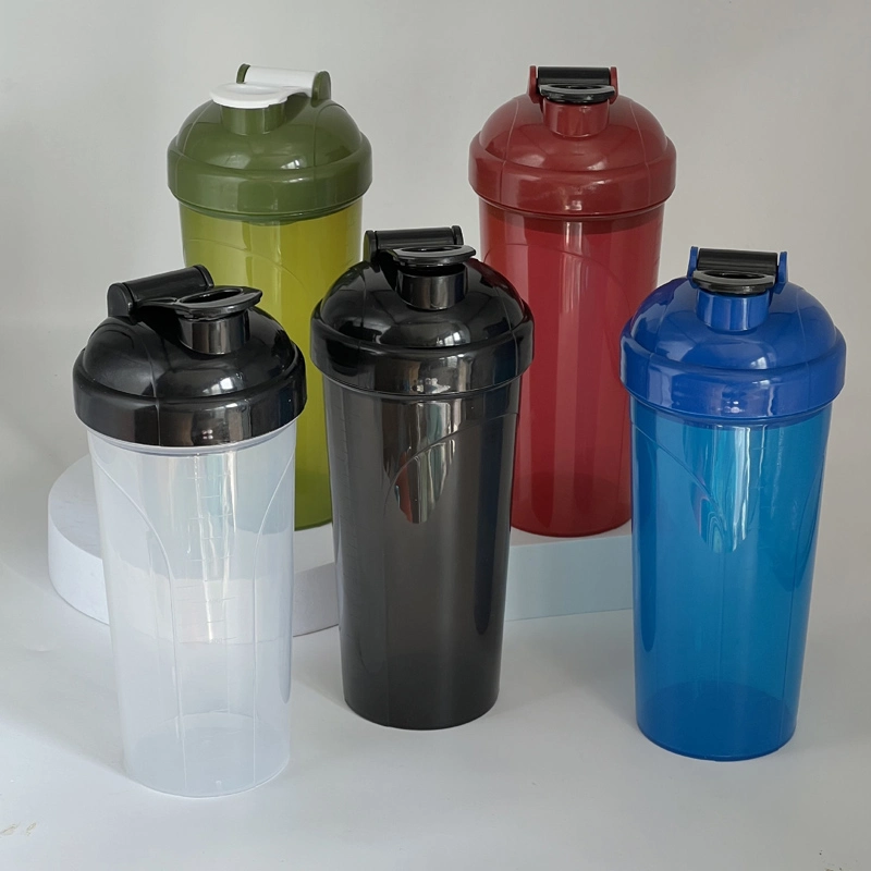 700ML double-sided printing shaker cup with filter plastic cup fitness water cup sports kettle